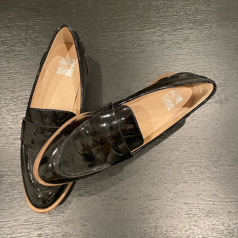 Patent leather loafers
